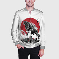 Бомбер мужской GODZILLA, цвет: 3D-меланж — фото 2