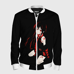Бомбер мужской Anime Girl, цвет: 3D-белый