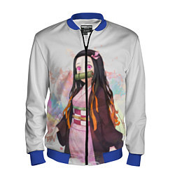 Бомбер мужской KIMETSU NO YAIBA, цвет: 3D-синий