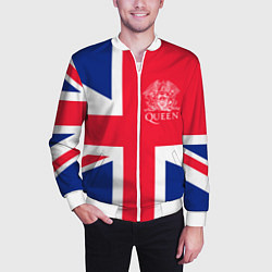 Бомбер мужской Queen, цвет: 3D-белый — фото 2