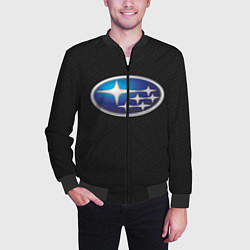 Бомбер мужской SUBARU, цвет: 3D-черный — фото 2