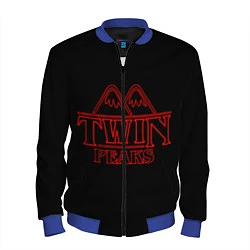 Бомбер мужской Twin Peaks, цвет: 3D-синий