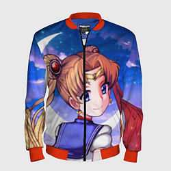 Бомбер мужской SAILOR MOON, цвет: 3D-красный
