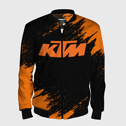 Бомбер мужской KTM, цвет: 3D-черный