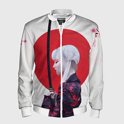 Бомбер мужской Самурай, цвет: 3D-белый