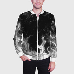 Бомбер мужской БЕЛЫЙ ОГОНЬ, цвет: 3D-белый — фото 2