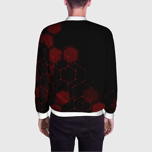 Мужской бомбер UMBRELLA CORP / 3D-Белый – фото 4