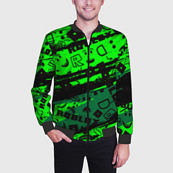 Бомбер мужской Roblox, цвет: 3D-черный — фото 2