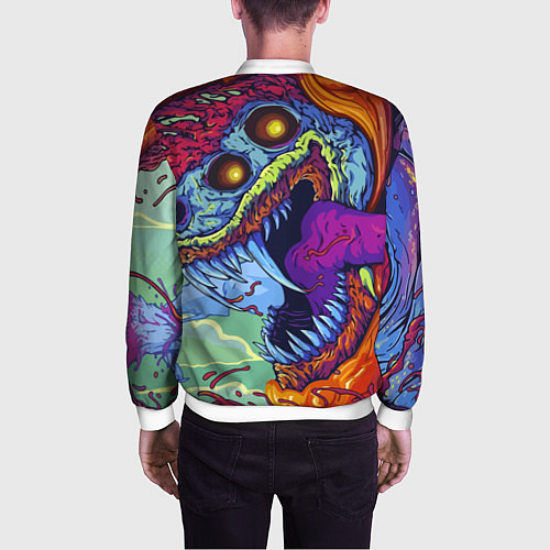 Мужской бомбер HYPERBEAST / 3D-Белый – фото 4