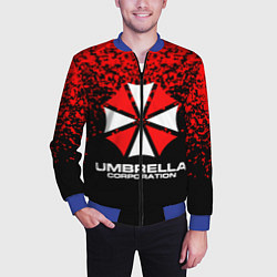 Бомбер мужской Umbrella Corporation, цвет: 3D-синий — фото 2