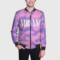 Бомбер мужской NIRVANA, цвет: 3D-черный — фото 2