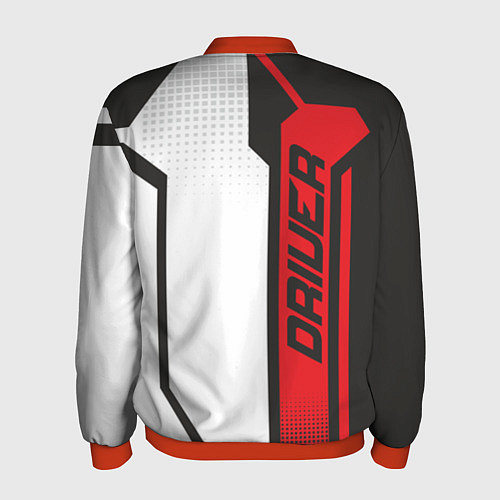 Мужской бомбер Honda Driver team / 3D-Красный – фото 2