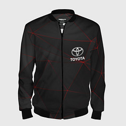Бомбер мужской TOYOTA, цвет: 3D-черный