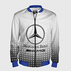 Бомбер мужской Mercedes-Benz, цвет: 3D-синий