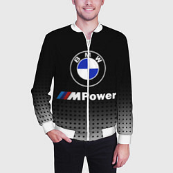 Бомбер мужской BMW, цвет: 3D-белый — фото 2