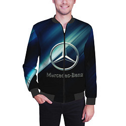Бомбер мужской Mercedes, цвет: 3D-черный — фото 2