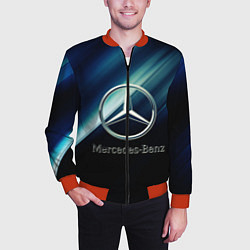 Бомбер мужской Mercedes, цвет: 3D-красный — фото 2