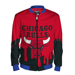 Бомбер мужской Chicago Bulls, цвет: 3D-синий