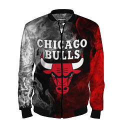 Бомбер мужской CHICAGO BULLS, цвет: 3D-черный