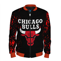 Бомбер мужской CHICAGO BULLS, цвет: 3D-красный