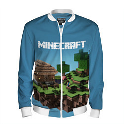 Бомбер мужской Minecraft, цвет: 3D-белый