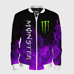 Бомбер мужской MONSTER ENERGY, цвет: 3D-белый