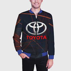 Бомбер мужской TOYOTA, цвет: 3D-синий — фото 2