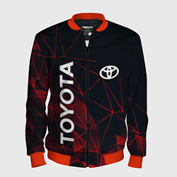Бомбер мужской TOYOTA, цвет: 3D-красный