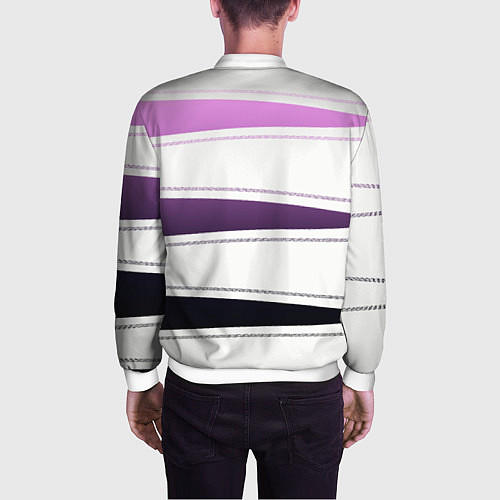 Мужской бомбер У мeня / 3D-Белый – фото 4