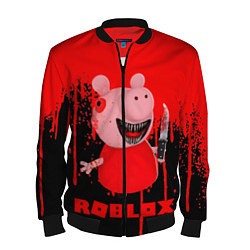 Бомбер мужской Roblox Piggy, цвет: 3D-черный