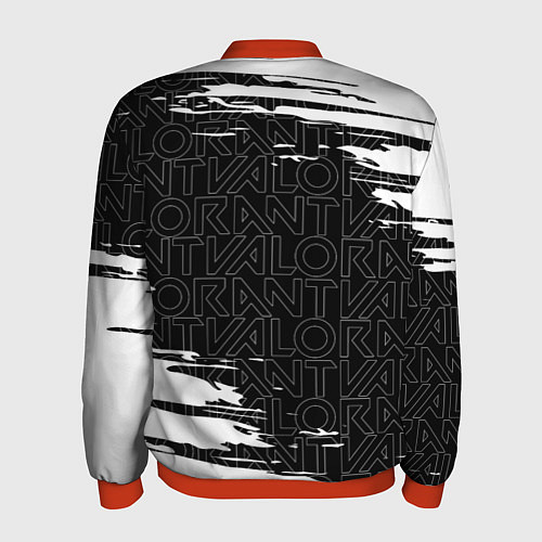 Мужской бомбер VALORANT ВАЛОРАНТ / 3D-Красный – фото 2