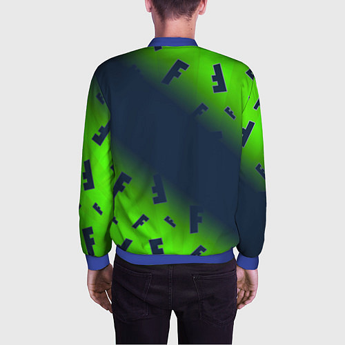 Мужской бомбер FORTNITE ФОРТНАЙТ / 3D-Синий – фото 4
