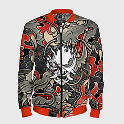 Бомбер мужской CYBERPUNK2077 SAMURAI, цвет: 3D-красный