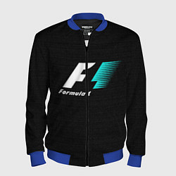 Бомбер мужской Formula 1, цвет: 3D-синий