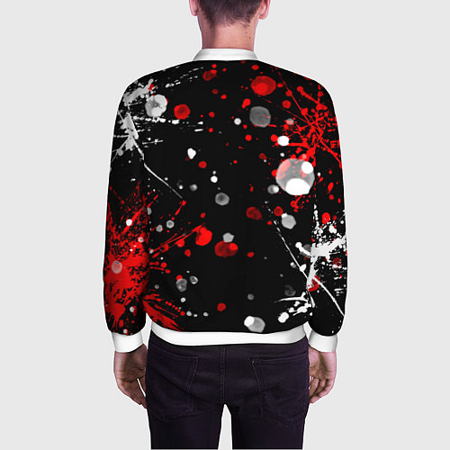 Мужской бомбер AUDI / 3D-Белый – фото 4