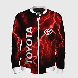 Бомбер мужской TOYOTA, цвет: 3D-белый