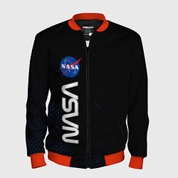 Бомбер мужской NASA НАСА, цвет: 3D-красный