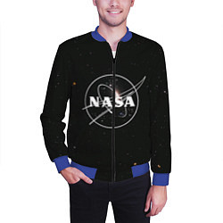 Бомбер мужской NASA l НАСА S, цвет: 3D-синий — фото 2