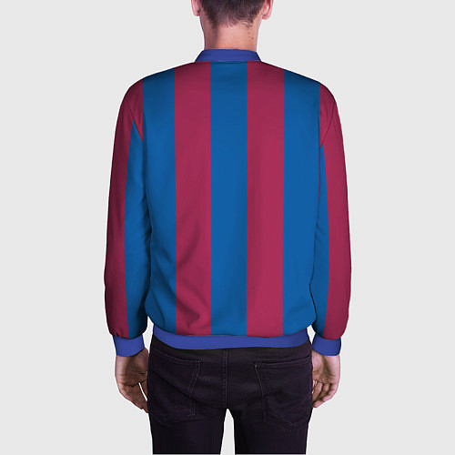 Мужской бомбер FC Barcelona 2021 / 3D-Синий – фото 4