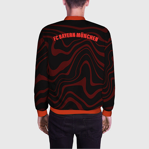 Мужской бомбер FC Bayern Munchen 2021 / 3D-Красный – фото 4