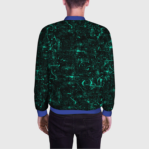 Мужской бомбер Тотемная сова / 3D-Синий – фото 4