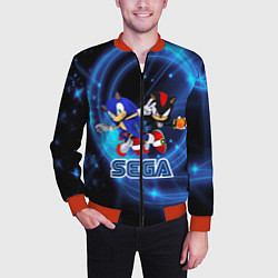 Бомбер мужской Sonic SEGA, цвет: 3D-красный — фото 2