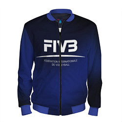 Бомбер мужской FIVB Volleyball, цвет: 3D-синий
