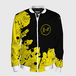Бомбер мужской TWENTY ONE PILOTS 21 PILOTS, цвет: 3D-белый