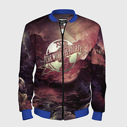 Бомбер мужской The World Is Yours, цвет: 3D-синий