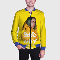 Бомбер мужской Billie Eilish Билли Айлиш, цвет: 3D-синий — фото 2