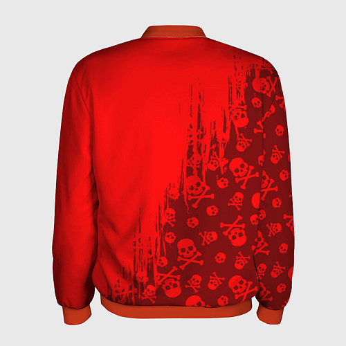 Мужской бомбер КОРОЛЬ И ШУТ / 3D-Красный – фото 2