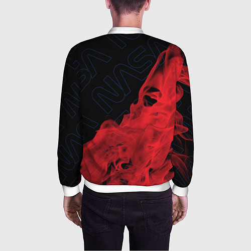 Мужской бомбер NASA НАСА / 3D-Белый – фото 4