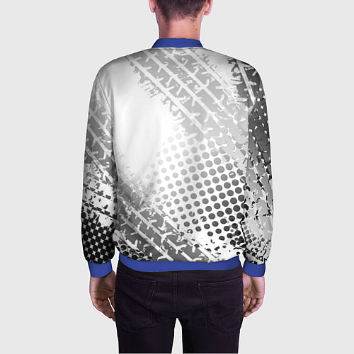 Мужской бомбер Mercedes-Benz / 3D-Синий – фото 4