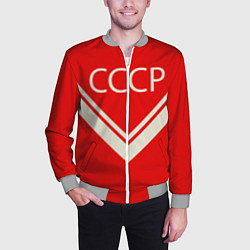 Бомбер мужской СССР хоккейная форма, цвет: 3D-меланж — фото 2